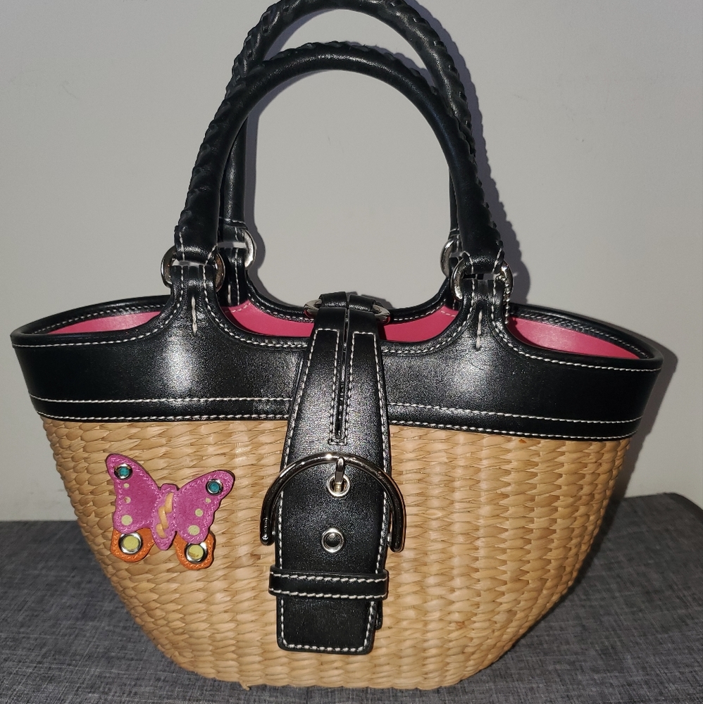 Coach wicker purse